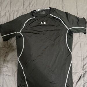 Under Armour Compression HeatGear Shirt – Black, Size Medium